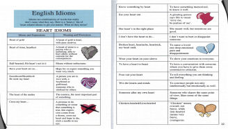 Two pages from the book El Corazon Sincero